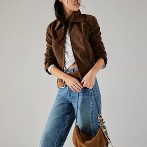 Free People We The Free River Vegan Jacket in Double Espresso